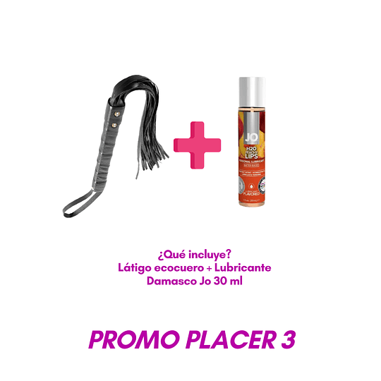 Promo Látigo + Lubricante Jo Damasco 30 ml