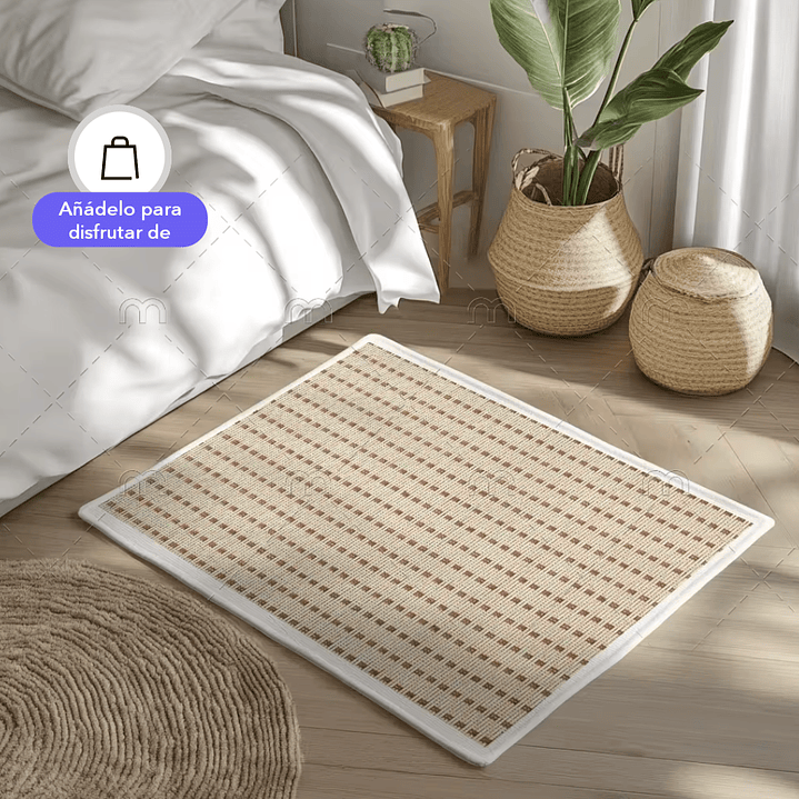 Alfombra Bambú DB930A – Natural y Texturada 2