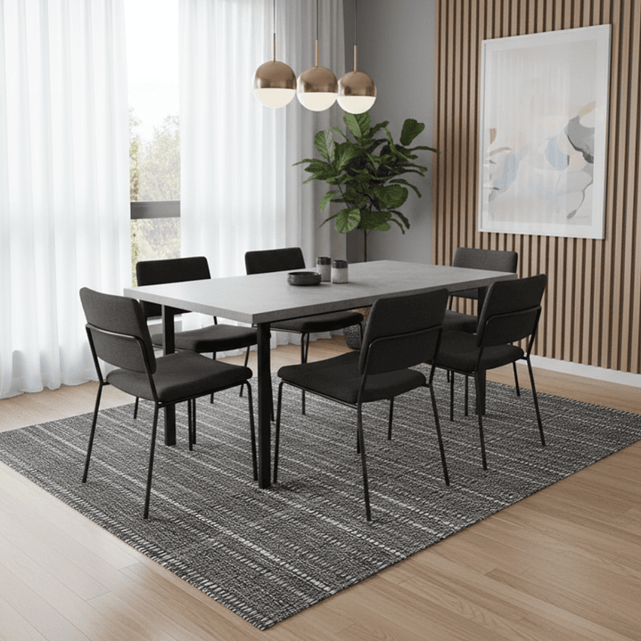 Alfombra vinílica DB5167A – Tejido gris claro | Lavable, antideslizante, acabado al corte 1