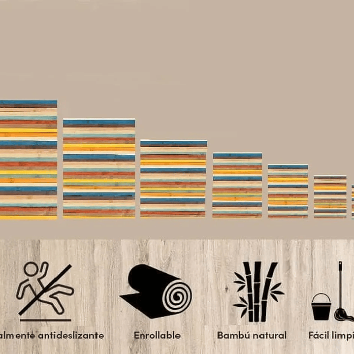 Alfombra Bambú DB902M – Multi Natural 4