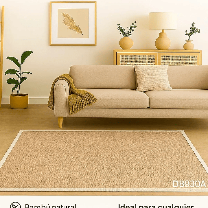 Alfombra Bambú DB930A – Natural y Texturada 4
