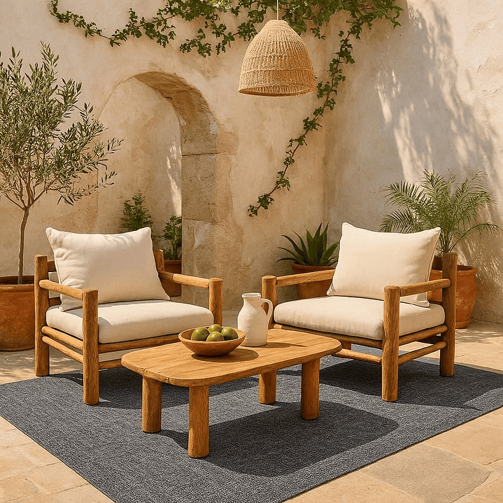 Alfombra de vinilo lavable – Antideslizante azul marino y plateado 7