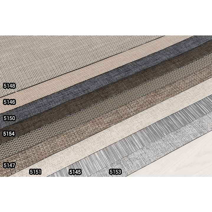 Alfombra vinílica DB5162A – Tejido blanco | Lavable, antideslizante, acabado al corte 7