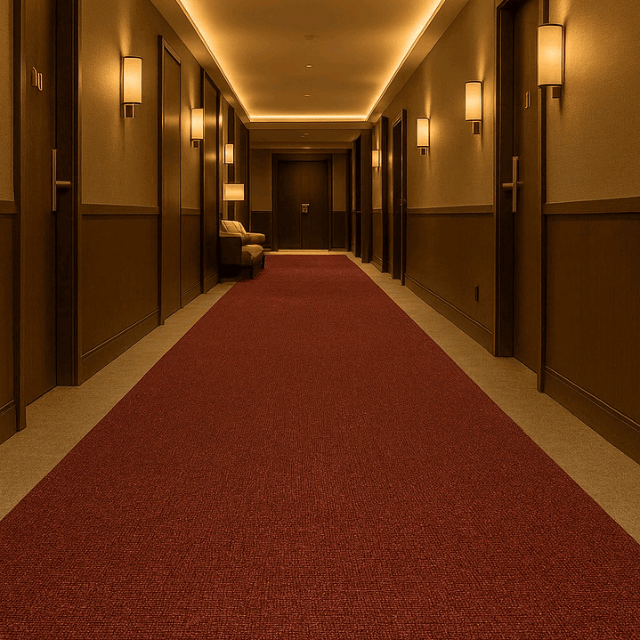 Alfombra de vinilo lavable Luna – Rojo, negro y blanco DB5158A 5