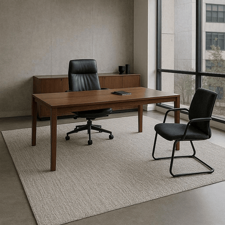 Alfombra de vinilo lavable – Antideslizante en blanco y negro DB5153A 3