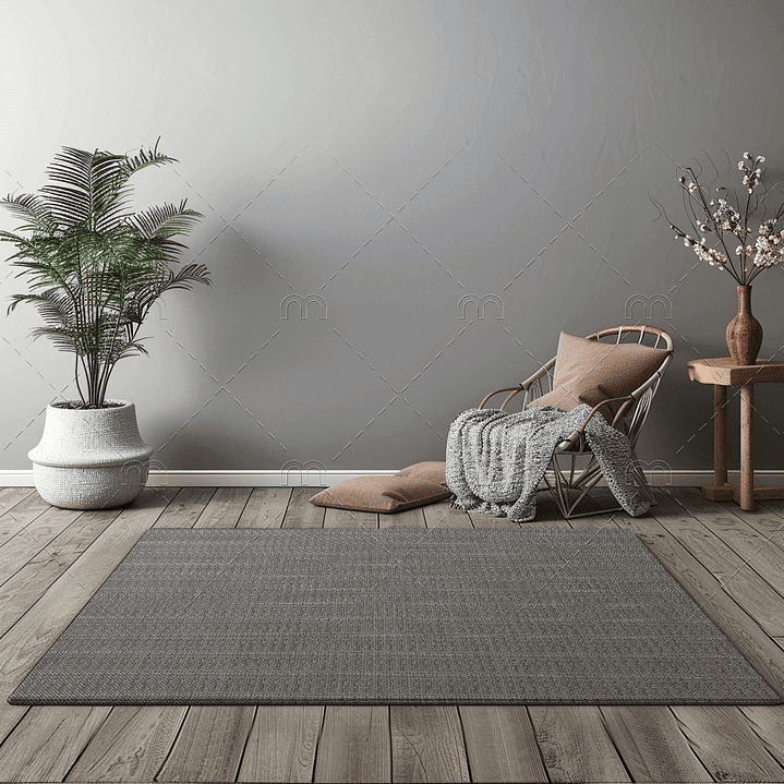 Alfombra de vinilo lavable – Marengo Black Antideslizante DB5152A 2