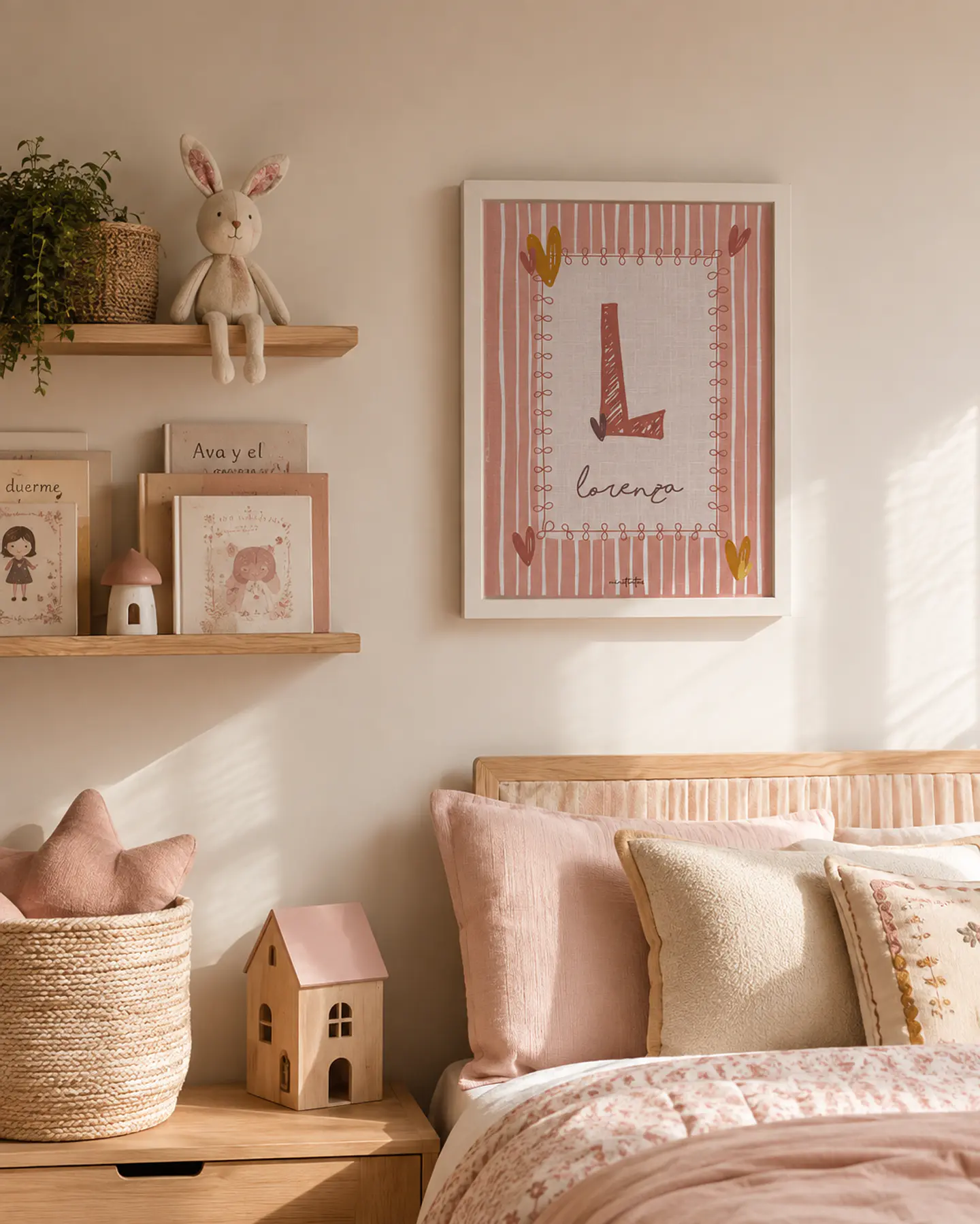 LAMINA DECORATIVA INFANTIL INICIALES CON NOMBRE 02 (personalizable) 2