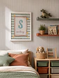 LAMINA DECORATIVA INFANTIL INICIALES CON NOMBRE 01 (personalizable) - Miniatura 2