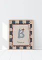 LAMINA DECORATIVA INFANTIL INICIALES CON NOMBRE 03 (personalizable) - Miniatura 1