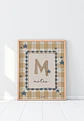 LAMINA DECORATIVA INFANTIL INICIALES CON NOMBRE 05 (personalizable) - Miniatura 1