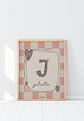 LAMINA DECORATIVA INFANTIL INICIALES CON NOMBRE 06 (personalizable) - Miniatura 1