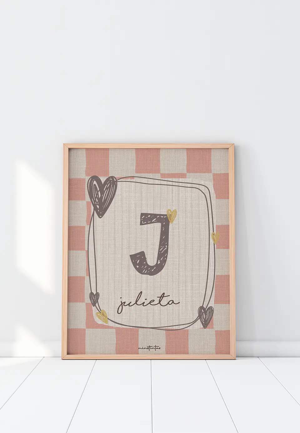 LAMINA DECORATIVA INFANTIL INICIALES CON NOMBRE 06 (personalizable) 1