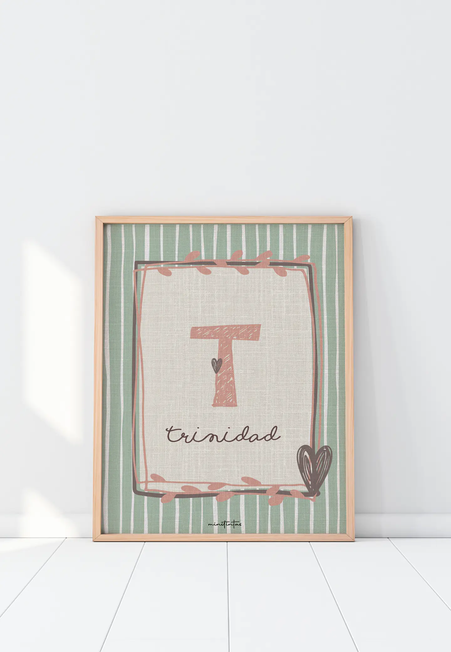 LAMINA DECORATIVA INFANTIL INICIALES CON NOMBRE 07 (personalizable) 1