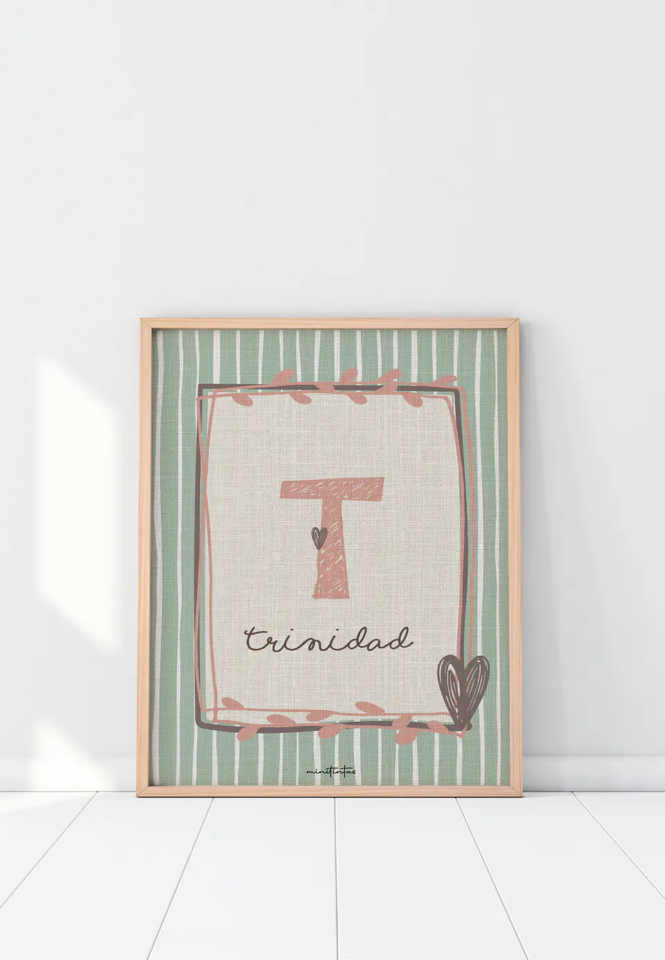 LAMINA DECORATIVA INFANTIL INICIALES CON NOMBRE 07 (personalizable) 1