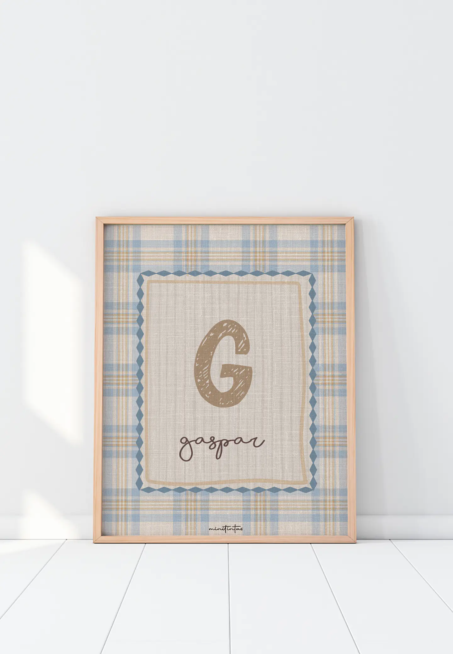 LAMINA DECORATIVA INFANTIL INICIALES CON NOMBRE 08 (personalizable) 1