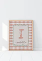 LAMINA DECORATIVA INFANTIL INICIALES CON NOMBRE 10 (personalizable) - Miniatura 1