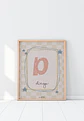 LAMINA DECORATIVA INFANTIL INICIALES CON NOMBRE 11 (personalizable) - Miniatura 1