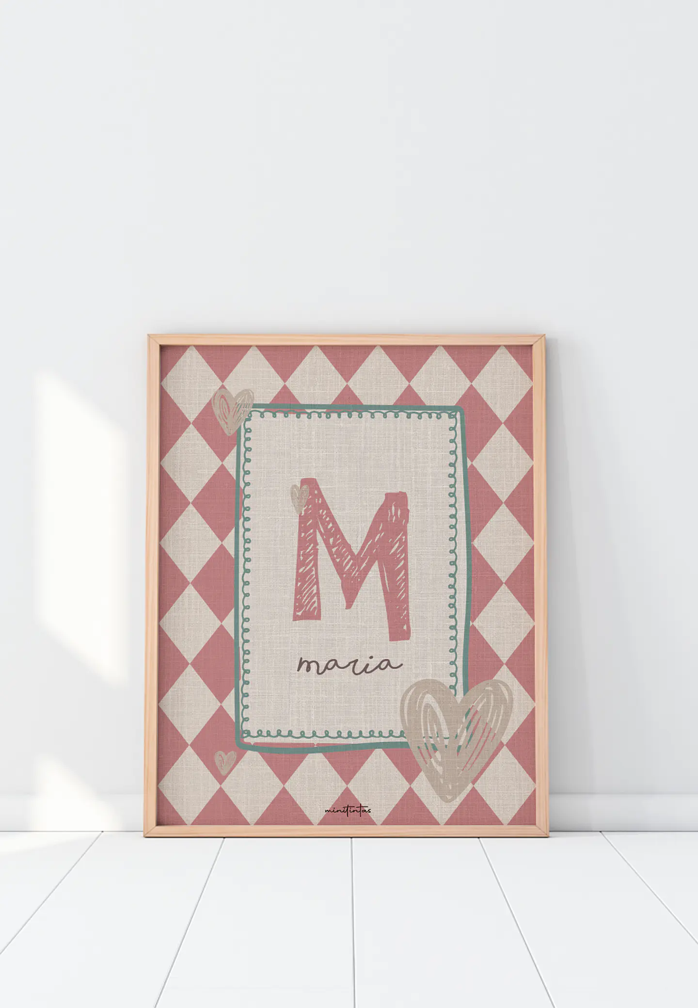 LAMINA DECORATIVA INFANTIL INICIALES CON NOMBRE 16 (personalizable) 1