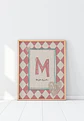LAMINA DECORATIVA INFANTIL INICIALES CON NOMBRE 16 (personalizable) - Miniatura 1
