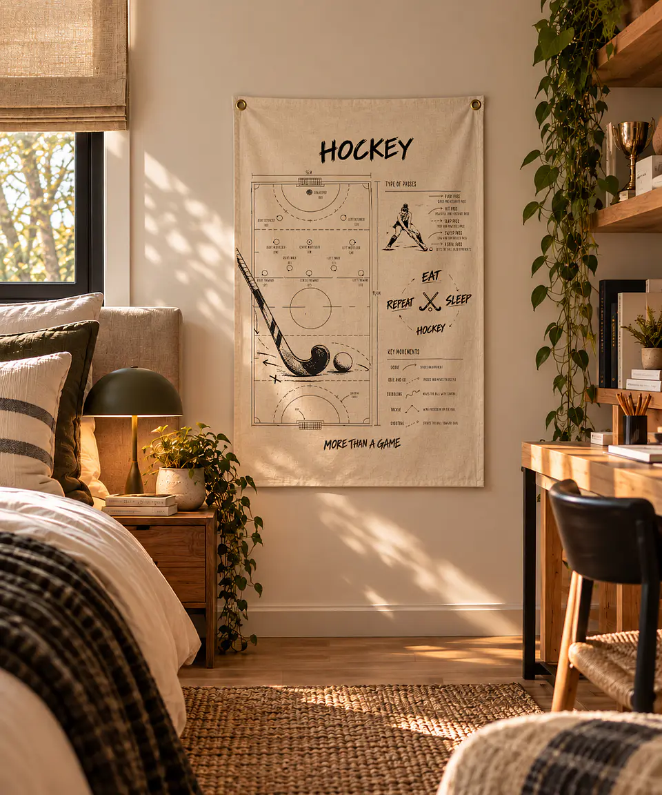 DECO TEXTIL LIENZO HOCKEY 1