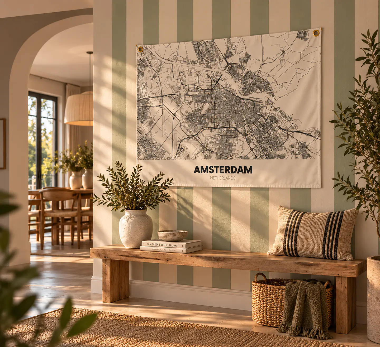 DECO TEXTIL LIENZO MAPA AMSTERDAM 1