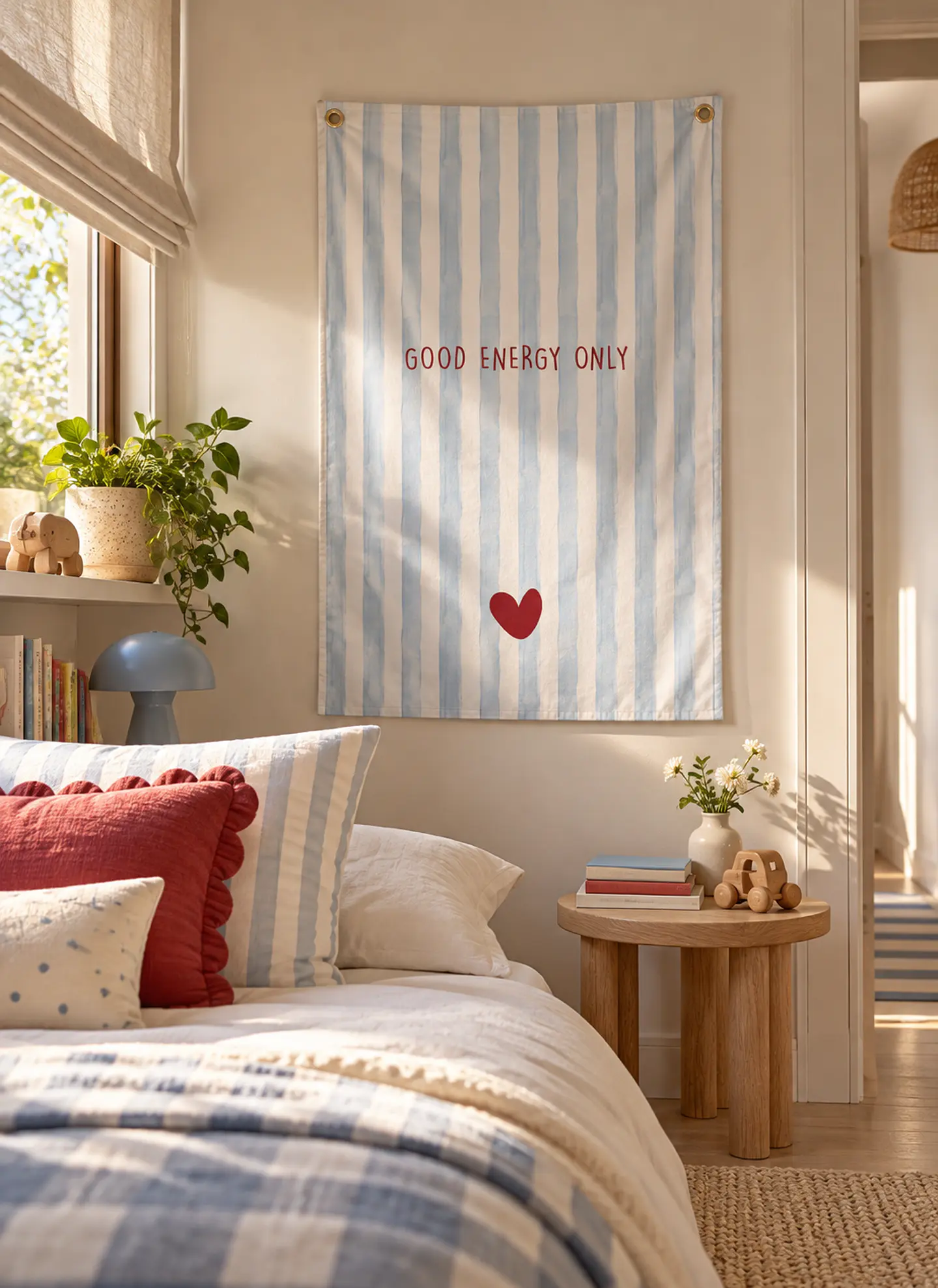 DECO TEXTIL LIENZO GOOD ENERGY 1