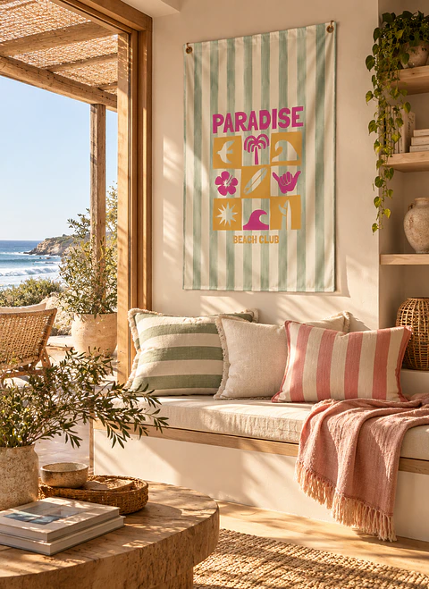 DECO TEXTIL LIENZO PARADISE
