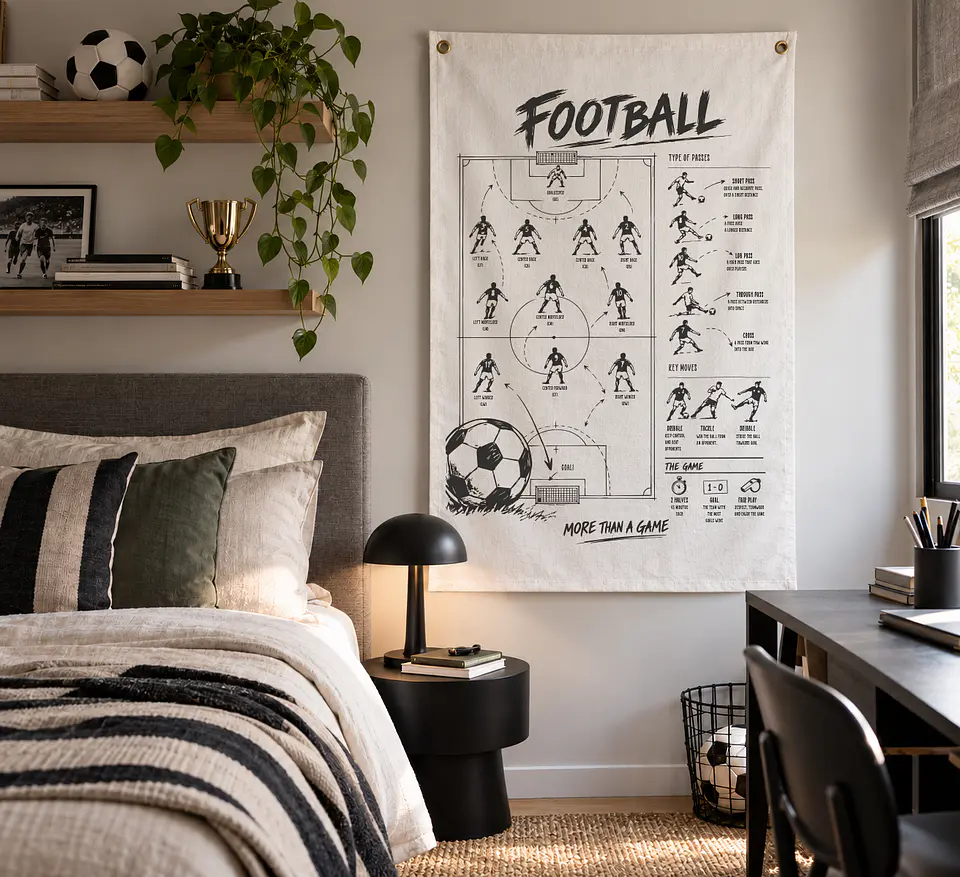 DECO TEXTIL LIENZO FOOTBALL 1