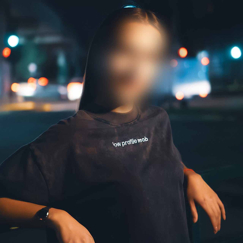 low profile mob boxy tee acid blue 2