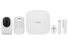 Kit Alarme Profissional s/ Fios GSM Anti-Intrusão com Camara - AJAX 