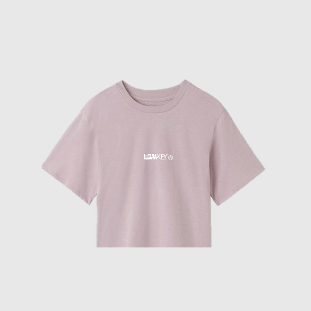 Dusk Rose cropped shirt w/ logo