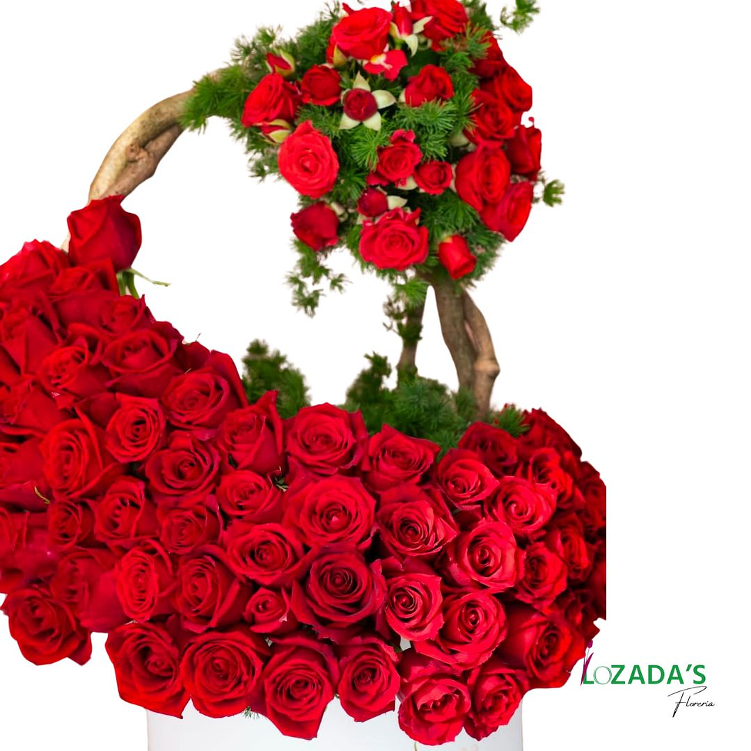 Tambor de Mini Rosas Rojas con diseño especial 2