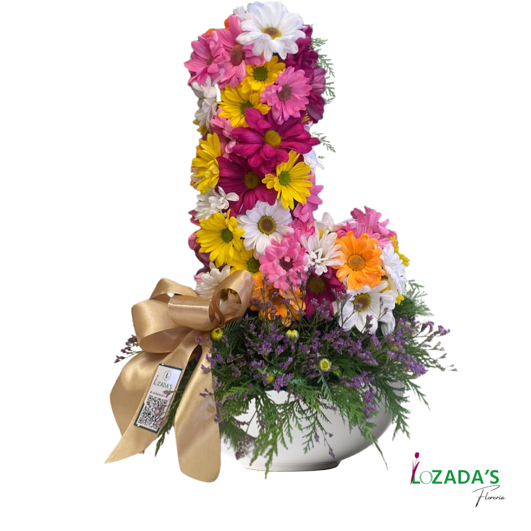 Letra inicial del Nombre de tu persona amada con Flores 2