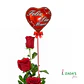 Feliz Día Mamá - Arreglo de 3 Rosas Rojas + Globo - Miniatura 2