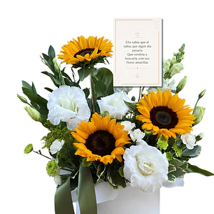 La Esperada - Arreglo floral con girasoles para el 21 de Septiembre