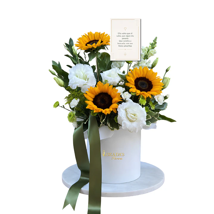 La Esperada - Arreglo floral con girasoles para el 21 de Septiembre 2