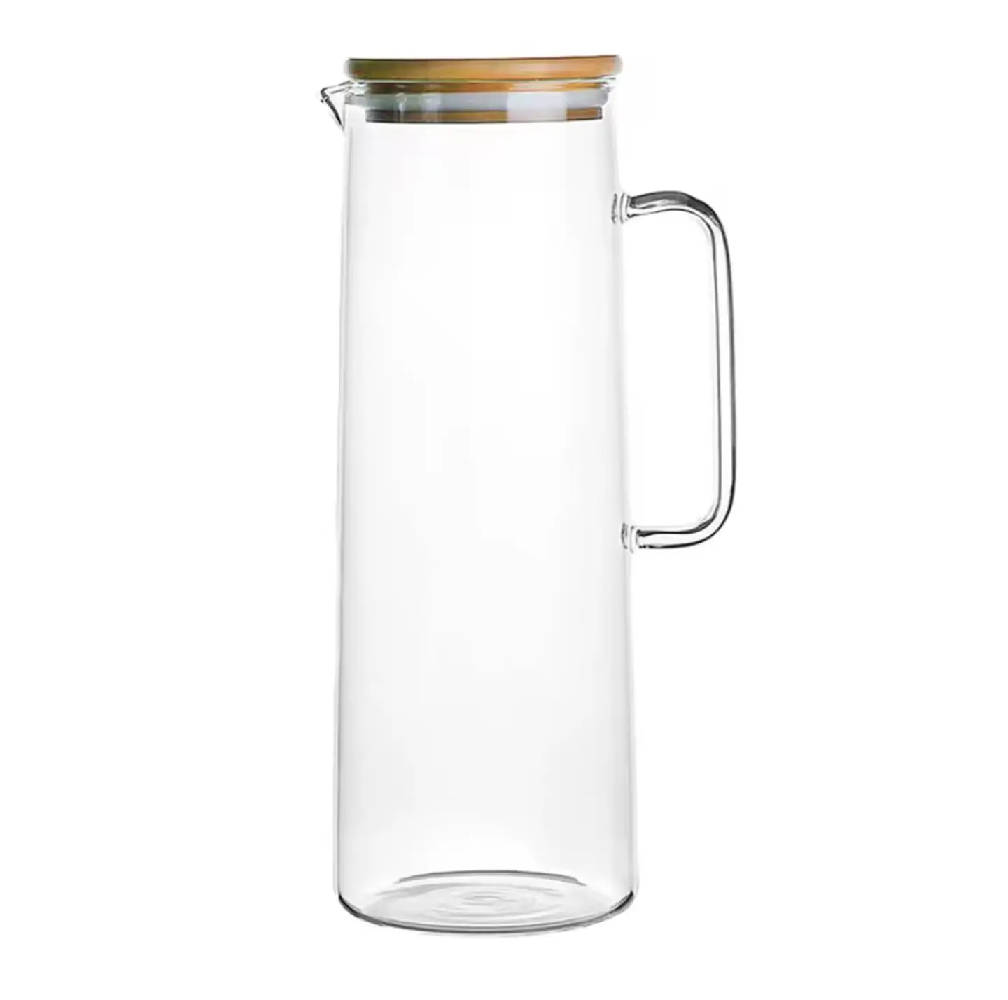 Jarro de Vidrio con Tapa de Bambú 5
