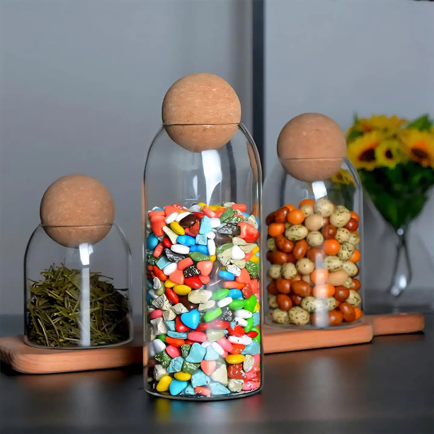 Pack de Contenedores con Tapa de Corcho 1