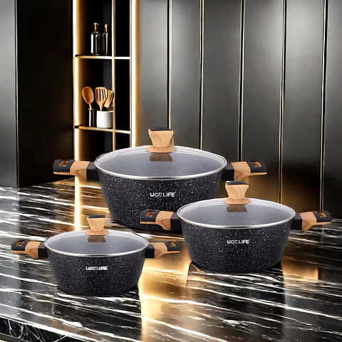 Set de 3 Ollas UCC LIFE Tecnología Alemana