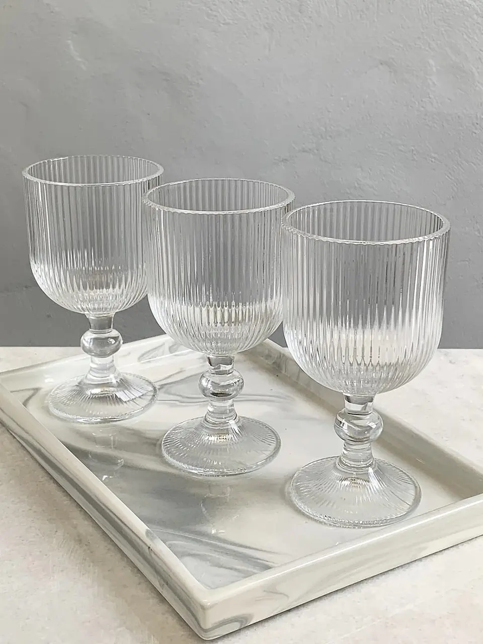 Set de 6 Copas Talladas 390ml 1