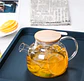 Tetera de vidrio borosilicato con tapa de bambú - Miniatura 2