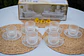 Set de 6 tazas + 6 platos de vidrio (150 ml) - Miniatura 3