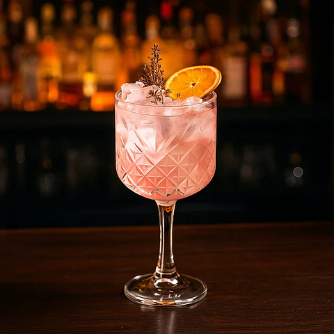 Set de 6 copas de gin 463 ml – vidrio tallado elegante para cócteles