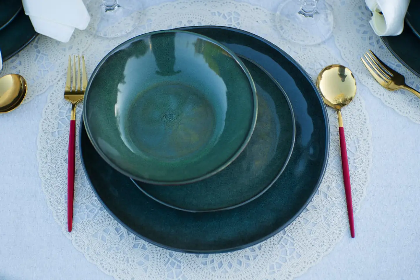 Set de Loza Rústica para 4 y 6 personas  