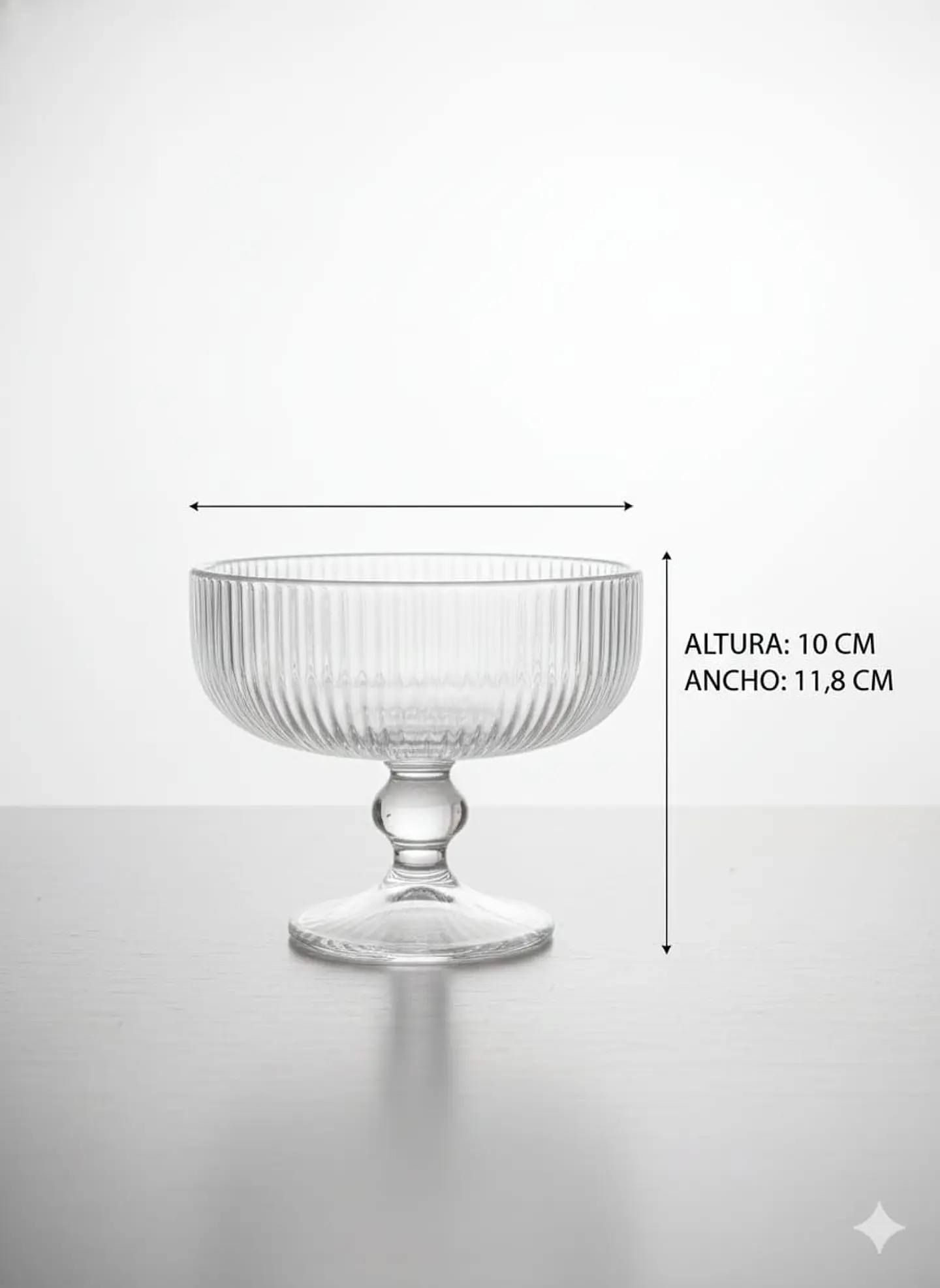 Set de 6 Copas de Helado, Postre,  260 ml 2