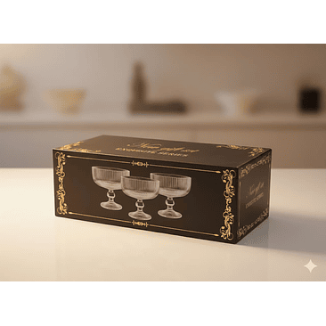 Set de 6 Copas de Helado, Postre,  260 ml 3