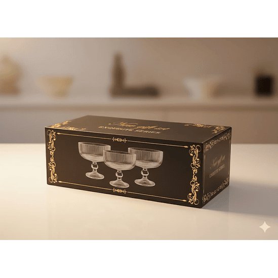 Set de 6 Copas de Helado, Postre,  260 ml 3