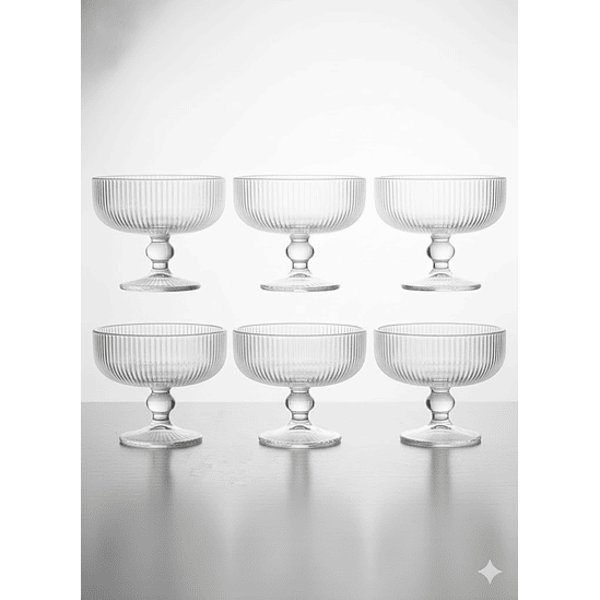 Set de 6 Copas de Helado, Postre,  260 ml 4