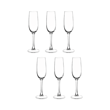 Set de 6 Copas Flauta, espumante 190 ml 5