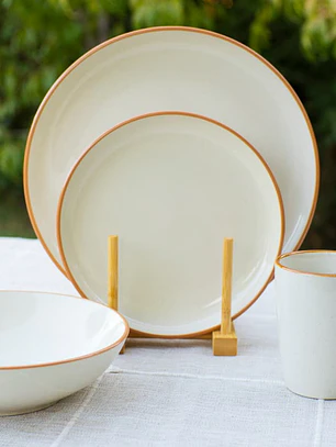 Set de Loza 16 piezas para 4 personas Beige.